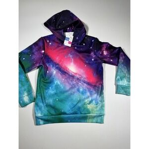 Big‎ Girls Galaxy Fleece Pockets Sweatshirts Jacket Pullover Hoodies Sz M